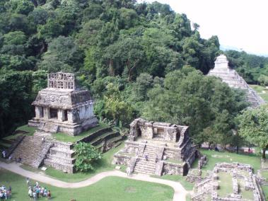 Ruinas mayas en Palenque, Chiapas, México.