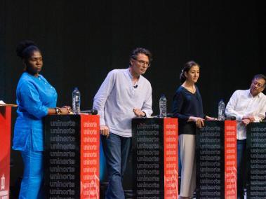 Debate presidencial con Francia Márquez, Alejandro Gaviria, Ingrid Betancourt y Gustavo Petro en la Universidad del Norte en Barranquilla el 10 de febrero de 2022.