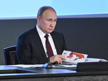 Putin tras reunión con ministro del interior ruso. (Imagen de archivo)