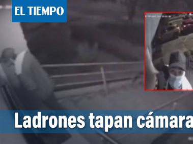 Habitantes del barrio Cedritos denuncias que los ladrones cubren las cámaras de seguridad con tapabocas para cometer delitos.