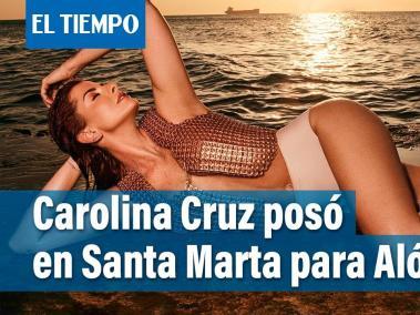 Carolina Cruz, una mujer valiente, en medio de la inmensidad del mar de Santa Marta