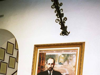 Retrato de Juan Ramón Jiménez en la casa-museo de su natal Moguer (España).