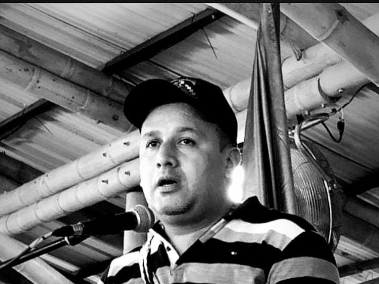 Miller Correa, líder indígena asesinado.