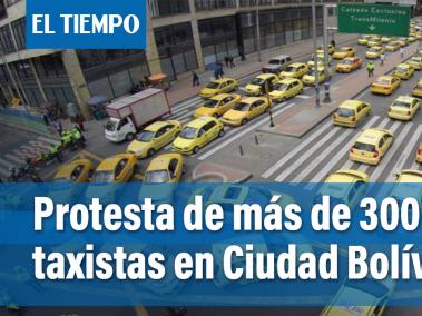 Cerca de 300 taxistas protestaron en Ciudad Bolívar por los hechos delincuenciales que dejaron a dos conductores asesinados en 24 horas.