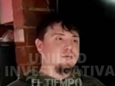 Sergei Vagin, ciudadano ruso capturado en la localidad de Suba, en Bogotá, por injerencias en desmanes.