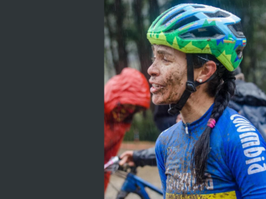 Eliana Caicedo campeona del mundial de ciclo montañismo, en el Master XCO.