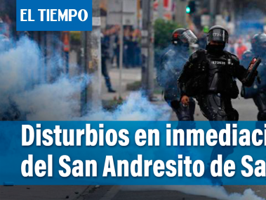 Operativo sin mostrar orden judicial causó disturbios en centro de Bogotá