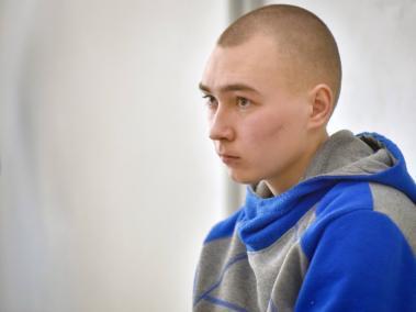 El militar ruso Vadim Shishimarin, en el banquillo el segundo día de su juicio.