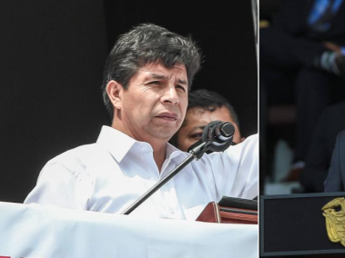 Pedro Castillo, presidente de Perú, e Iván Duque, presidente de Colombia.