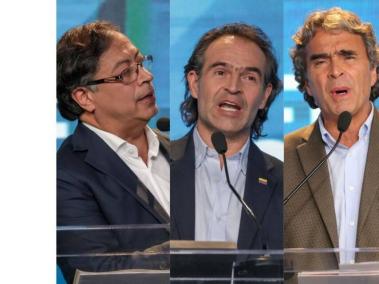 Gustavo Petro, Federico Gutiérrez, Sergio Fajardo y Rodolfo Hernández.