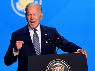 Joe Biden durante la inauguración oficial de la Cumbre de las Américas