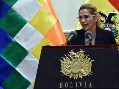 Jeanine Áñez, exvicepresidenta de Bolivia y acusada por golpe de estado.