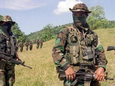 Grupos armados, en el norte del Cauca.