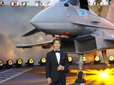 El actor Tom Cruise posa durante el lanzamiento de ‘Top Gun: Maverick’ en Londres.