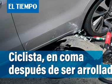 Un cliclista, en coma luego de ser atropellado por una camioneta el 9 de julio en vía Bogotá- Cajicá.