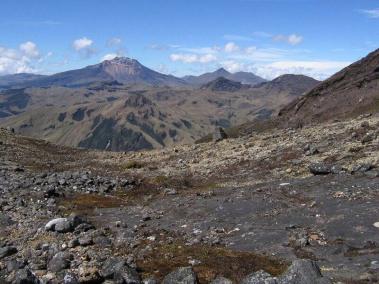 Complejo volcánico Chiles-Cerro Negro, al sur de Nariño,