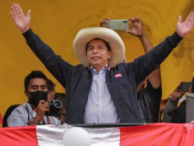 Pedro Castillo, presidente de Perú, cumple un año en el poder.