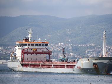 El cargamento de grano para exportación arribó a Safiport Derince, Kocaeli, Turquía, este 8 de agosto.