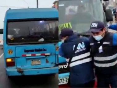 El conductor evadió un operativo de la policía de tránsito en Lima.