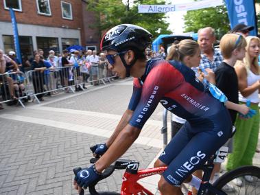 Egan Bernal, de regreso a la competencia en la Vuelta a Dinamarca.