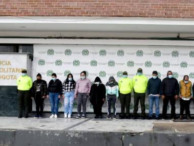 En total fueron 15 personas las capturadas por la Fiscalía Seccional Bogotá.