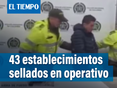 Policía selló 43 locales e incautó 2 armas de fuego en Ciudad Bolívar, Suba y Los Mártires.