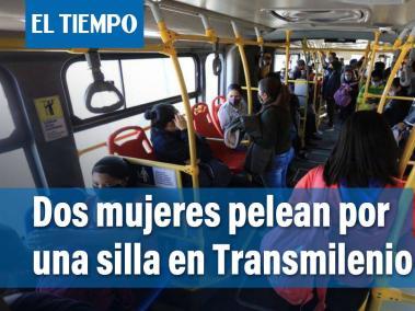 Embarazada fue víctima de riña por una silla de TransMilenio