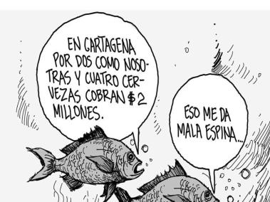 Entre mojarras - Caricatura de Guerreros