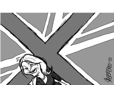 Liz Truss, primera ministra británica - Caricatura de Guerreros