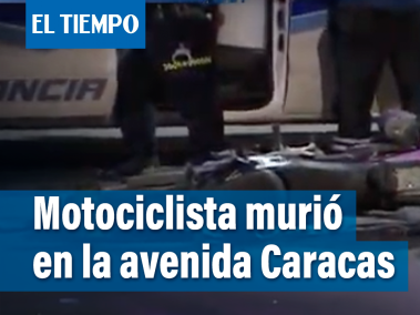 Noche de accidentes en Bogotá: murió un motociclista en la avenida Caracas con calle 60