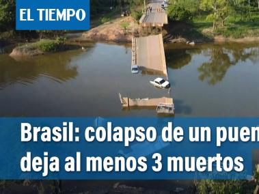 Al menos tres muertos y 14 heridos deja puente que colapsó en Brasil