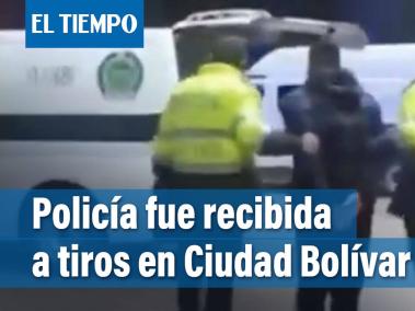 Por llamado de la comunidad, Policía fue al barrio Arabia, de Ciudad Bolívar, y fue recibida a tiros