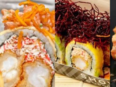 Varios de los sushis ganadores del Sushi Master 2022