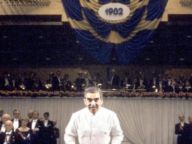 García Márquez, poco después de recibir el Nobel en 1982-