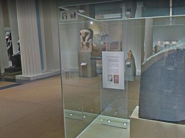 Piedra de Rosetta en el Museo Británico.