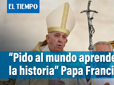 El papa Francisco pidió el domingo  aprender de la historia, refiriéndose a las amenazas de guerra nuclear en Ucrania.