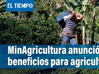 MinAgricultura, entregará subsidios a 120.000 agricultores