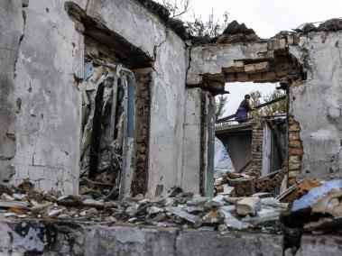 Zonas destruidas en Ucrania por cuenta de los bombardeos rusos.