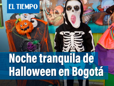 Noche de Halloween tranquila en Bogotá, que se iluminó con disfraces de los niños