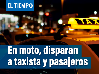 En Chapinero una motocicleta interceptó al taxi y el parrillero disparó en reiteradas oportunidades contra el usuario y otros conductores.