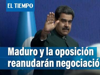 El gobierno de Nicolás Maduro y la oposición reanudarán el viernes  negociaciones sobre la crisis de Venezuela, suspendidas hace más de un año.