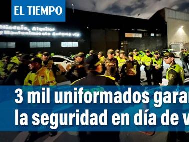 Más de tres mil uniformados garantizarán la seguridad en esta noche de velitas. en Kennedy, Bosa y Ciudad Bolívar.