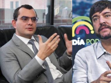 Andrés Ávila, expresidente de la SAE (izq.) y Jaime Pumarejo, alcalde de Barranquilla (der).