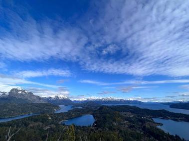 Vista desde Cerro Campanario en Bariloche.