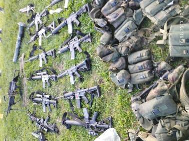 Presunta incautación de armas del Eln a las disidencias en Arauca.