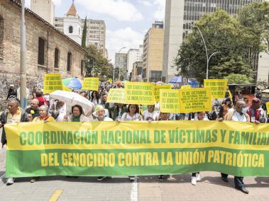 En el XVlll Encuentro Nacional por la Dignidad, en octubre de 2022, las víctimas de la UP pidieron justicia.