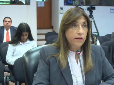 Martha Lucía Zamora, directora Andje, en audiencia de la Corte IDH