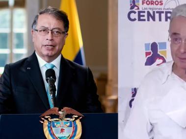 Gustavo Petro y Álvaro Uribe.