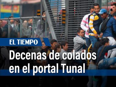 Colados sin control en TransMilenio: así ingresan al Portal Tunal
