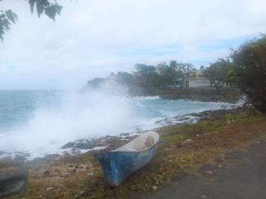 Fuertes vientos y oleaje en San Andrés.